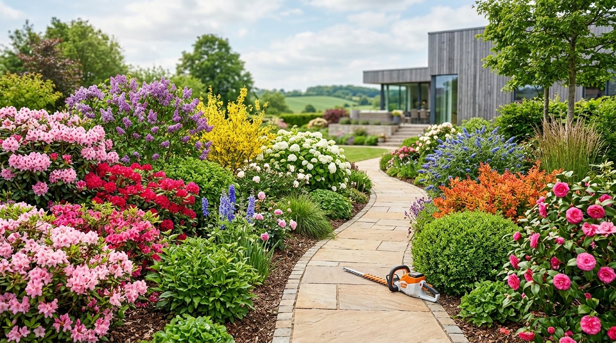 Skab en farverig have med blomstrende buske året rundt